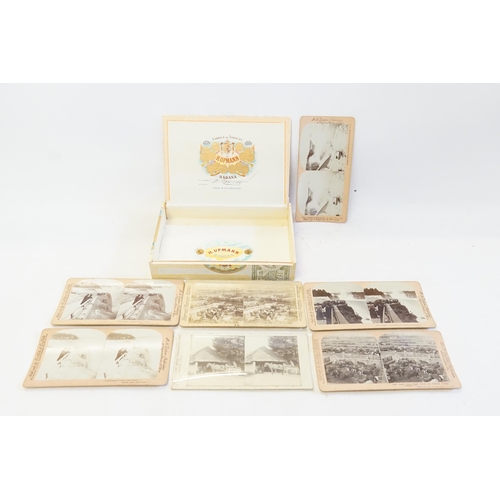 415 - A Collection of Stereoscopic Cards, Great Union Stock Yards, Niagara Falls, etc.