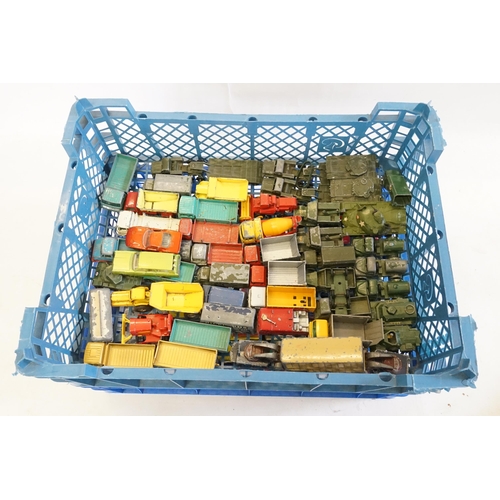 962 - A Collection of 45+ 1960s Play Worn Matchbox 1/75 Models to include Military models, Commercial vehi... 