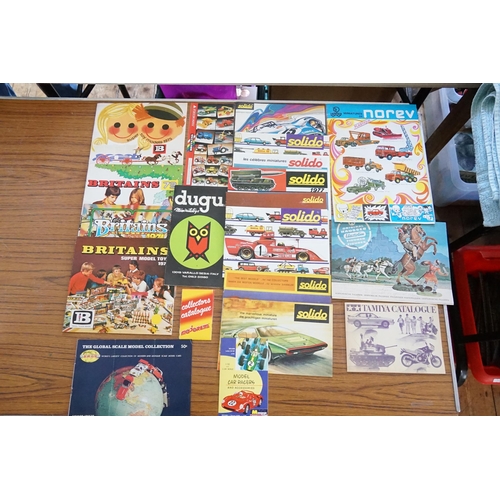 1047 - A Lovely Collection of 20 x Toy Catalogues from the 1960s to the 1980s to include DUGU, Solido, Nore... 