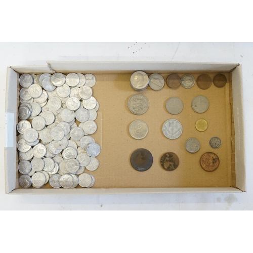 293 - A Large Collection of Canadian Tokens, USA Coins, French along with some UK Coins.