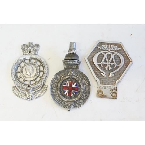 565 - Three Early Radiator Car Radiator Badges to include an 