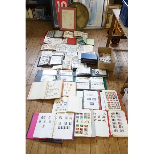 329 - A Mixed Box of Stamps & First Day Covers in Albums along with a Collection of Loose Stamps. Needs Vi... 