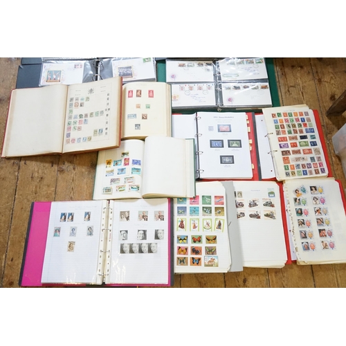 329 - A Mixed Box of Stamps & First Day Covers in Albums along with a Collection of Loose Stamps. Needs Vi... 