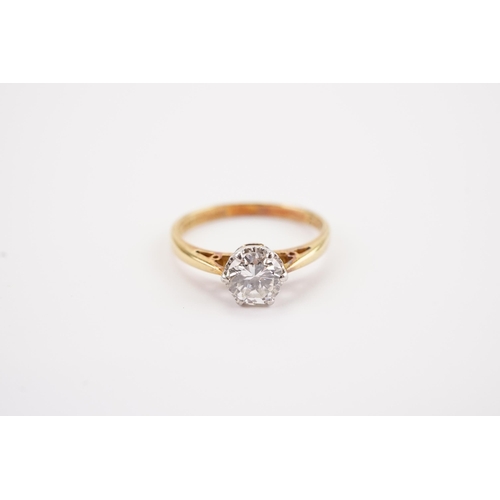 154 - A diamond solitaire engagement ring, set with a approximate 0.55ct diamond, mounted in a 18ct gold a... 