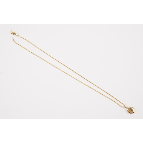 125 - A 9ct Gold Rope design Chain Necklace with a 9ct Gold Pendent. Chain Length: 50cms Long. Chain AF. W... 