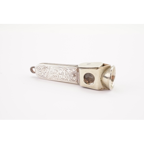 69 - A 1909 Henry Charles Freeman silver Birmingham embossed cigar cutter. Weight 13.4g.