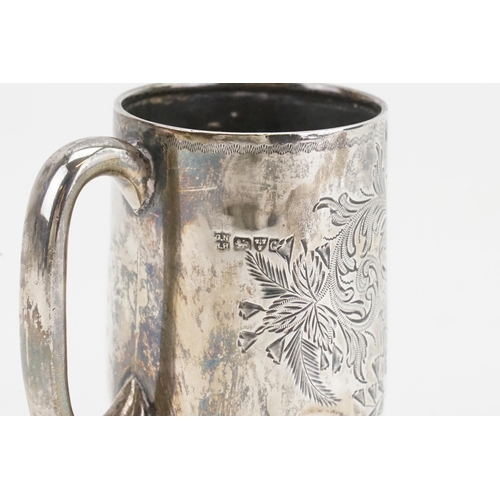 72 - A Edwardian 1903 Chester silver christening mug, by George Nathan & Ridley Hayes. Weight 63.3g.