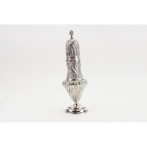 37 - A Victorian 1878 silver Thomas Hayes	sugar caster. Weight 157g. Height 20.5cm.