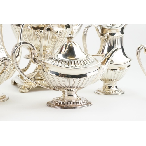 46 - A Six Piece Tiffany and Co Sterling Silver Tea & Coffee Set. The Set was designed between 1894-1895 ... 