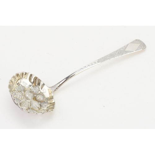 3 - An 1800 Georgian Silver Fruit Spoon, possibly 