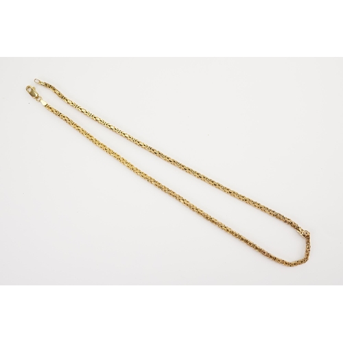 154 - A Byzantine 9ct Gold Chain. Weight 22.3g.