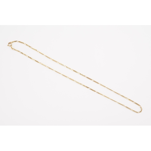 156 - A 9ct Gold Figaro Chain. Weight 5.2g.