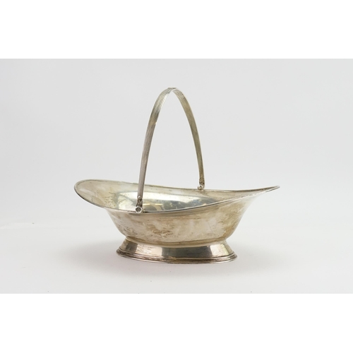 4 - An Edwardian 1915 Silver Swing handle Basket by 