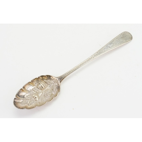 9 - A 1797 Georgian Silver Fruit Spoon by 