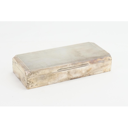 32 - A Large Silver Art Deco 1945 Cigarette Box by 