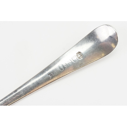 48 - A 1784 Georgian Silver Serving Spoon. Maker GG?. Weight 54g