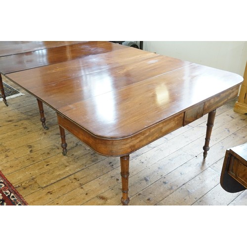 491 - A Regency Mahogany Pull Out Extending Campaign Table after a design to John McLean (?) fitted with t... 