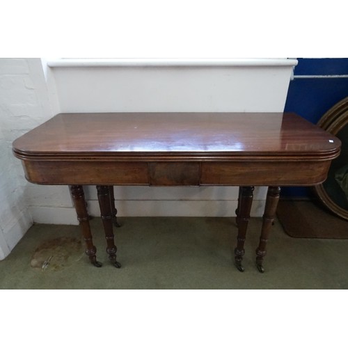 491 - A Regency Mahogany Pull Out Extending Campaign Table after a design to John McLean (?) fitted with t... 