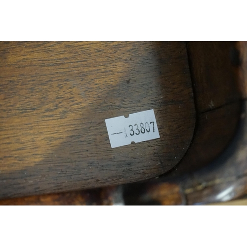 499 - A Georgian Mahogany Tray Topped Bedside Table fitted a single door with turned legs. Measuring: 36cm... 