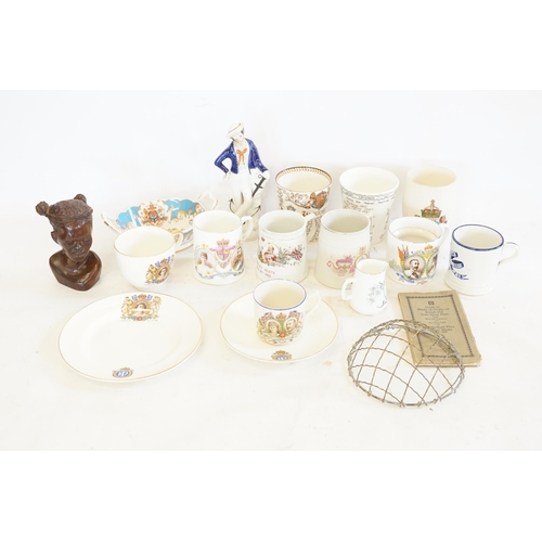 793 - A Collection of Victoria Collective China to include Beakers, Mugs, George V & other Commemorative C... 