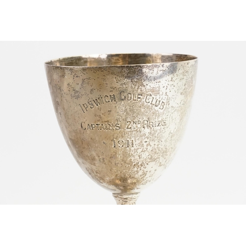 84 - A 1874 Victorian Silver Chalice by Charles Stuart Harris. Awarded by Ipswich Golf Club, Captain Seco... 