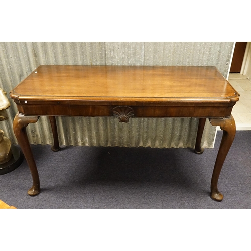 552 - A George II designed Mahogany Entrance Hall Side Table in the Irish Taste resting on Elongated Pad F... 