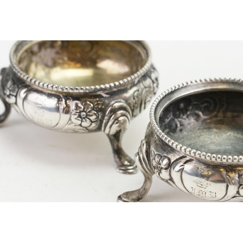 97 - A Set of three Victorian 1866 Silver cruets by 