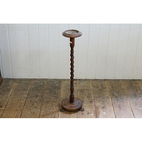 476 - A barley twist decorative stand.