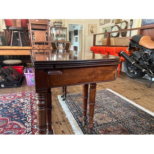 491 - A Regency Mahogany Pull Out Extending Campaign Table after a design to John McLean (?) fitted with t... 