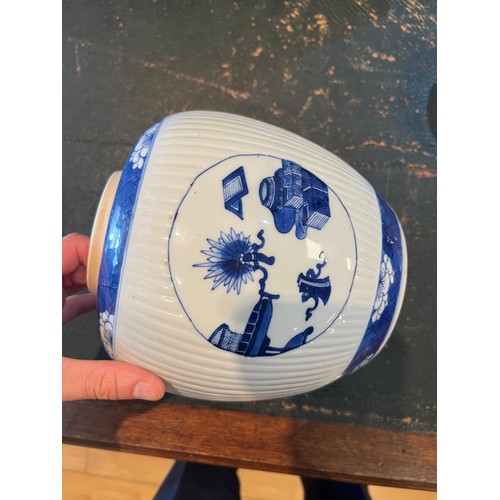 296 - Six various Chinese Blue & White Ginger Jars of various patterns & Forms.