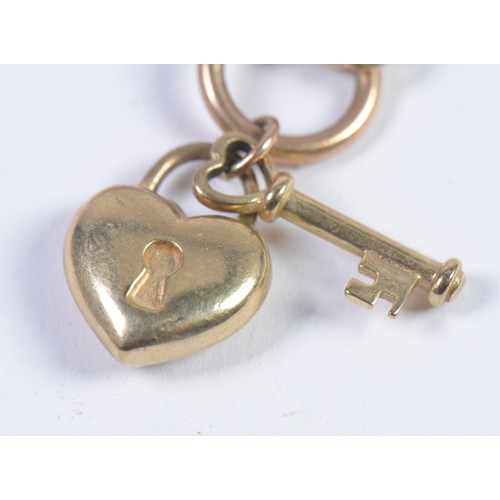 121 - A Ladies 9ct Gold Heart Locket on a 9ct Gold Chain. Weighing: 6.9grams.