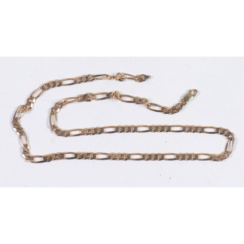 123 - A 9ct Gold Twisted Link Chain. Weighing: 17.2 grams.