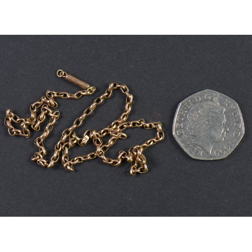 151 - A 9ct Gold Chain. Measuring: 42cms. Weighing: 4 grams.