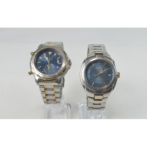 192 - A Pair of 1980s Seiko Gentleman's Stainless Steel Wristwatches. One is a 