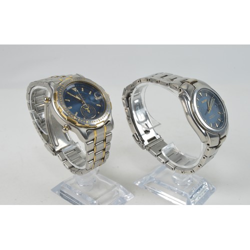 192 - A Pair of 1980s Seiko Gentleman's Stainless Steel Wristwatches. One is a 