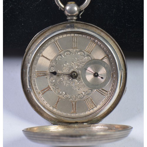 224 - An English Silver Cased Pocket Watch with a Swiss Movement.