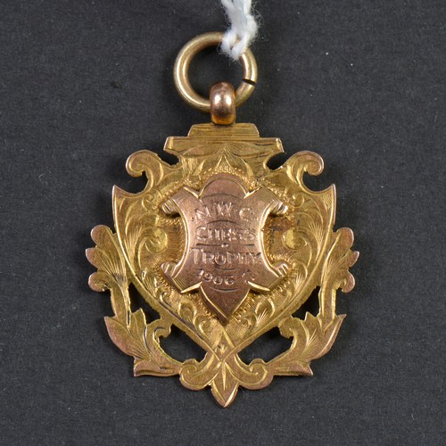 249 - A 9ct Gold Pocket Watch Fob for the 