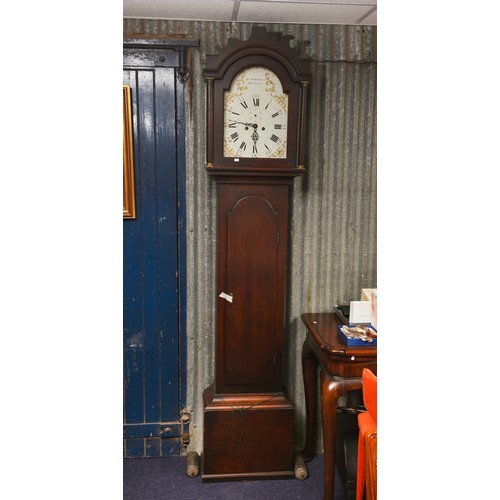 278 - A Georgian Oak Cased Grandfather Clock 