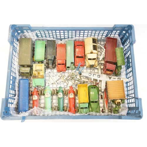 901 - A Collection of 1950s Play Worn Dinky models to include Planes, Trucks, Cars, Racing Cars, etc. (App... 