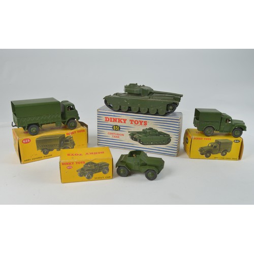 908 - Four 1950s Dinky Military models to include 623 