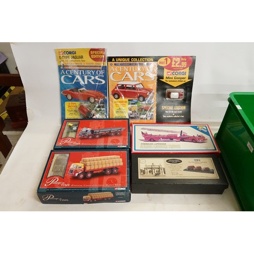 961 - A Collection of Three Boxed Corgi Classic models to include 23702, 26403 & 97320 along with an Oxfor... 