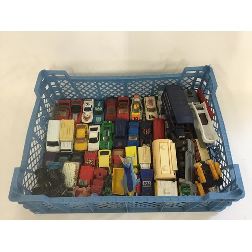 967 - A Tray of 30+ Play Worn models to include Matchbox, Corgi Juniors, etc.