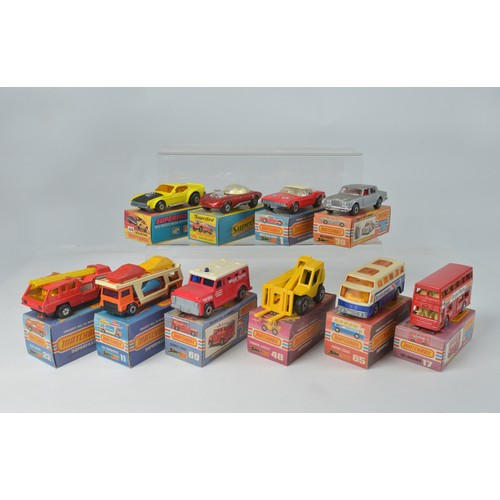 1001 - A Collection of 1970s/1980s Boxed Matchbox Superfast models to include numbers 44, 39, 1, 36, 65, 17... 