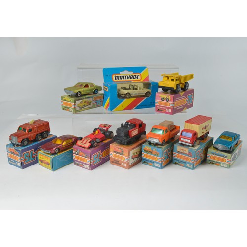 1003 - A Collection of 1970s/1980s Boxed Matchbox Superfast models to include numbers 20, 55, 56, 58, 36, 6... 