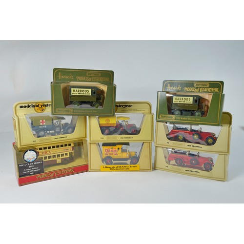 1005 - 8 x Scarce Matchbox models of Yesteryear to include a Y-5c - Mica Club model 1992, Y-13 - Crossley M... 