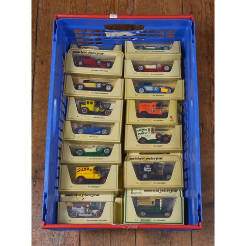 1020 - A Collection of 42 x Straw Boxed Matchbox models of Yesteryear to include Cars & Vans, all in Mint C... 