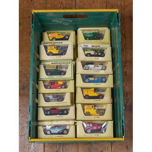 1022 - A Collection of 42 x Straw Boxed Matchbox models of Yesteryear to include Cars & Vans, all in Mint C... 