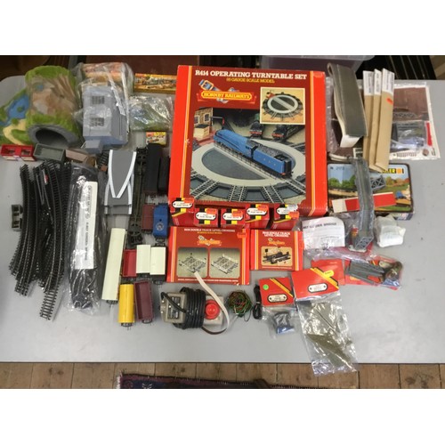 1124 - A Large Collection of OO Gauge accessories to include a Boxed Turntable, 4 x Boxed Point Motors, Tur... 