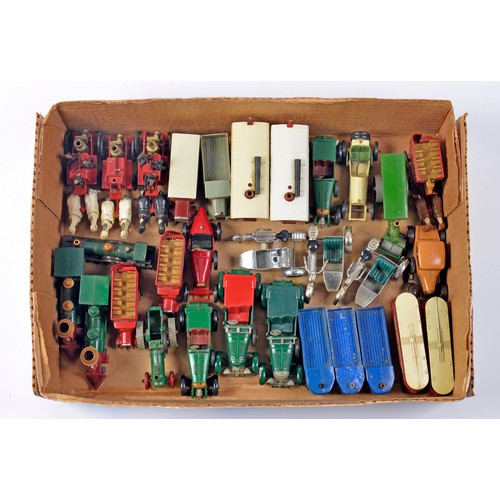 1129 - A Tray of 30 x 1950s/1960s Matchbox Models of Yesteryear to include various Cars, Horse Drawn, Steam... 