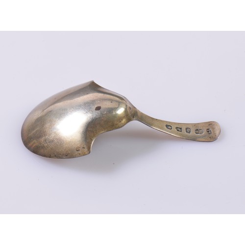 16 - A Georgian Bright Cut & Engraved Horse Show shaped Caddy Spoon by Joseph Taylor. Birmingham F. Weigh... 